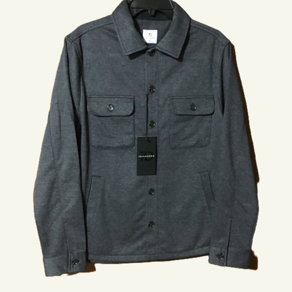 7 Diamonds Men's Charcoal Gray Shirt Jacket Shacket Size M-NWT - Picture 3 of 7